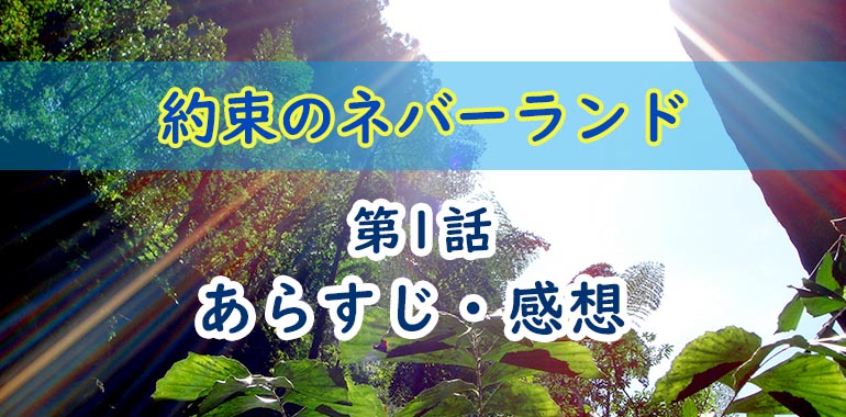 約束のネバーランド アニメ 1話のあらすじ 感想 ネタバレ注意 崩れ落ちる幸せ オタク主婦のアニメ ドラマ まんが情報